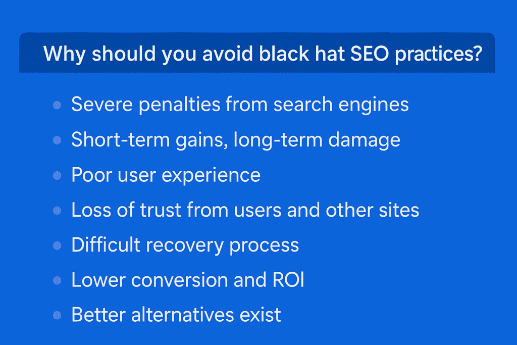 vermeiden Sie Black Hat SEO