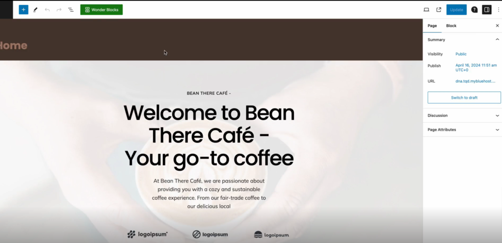 Website mit Wonder Blocks erstellen
