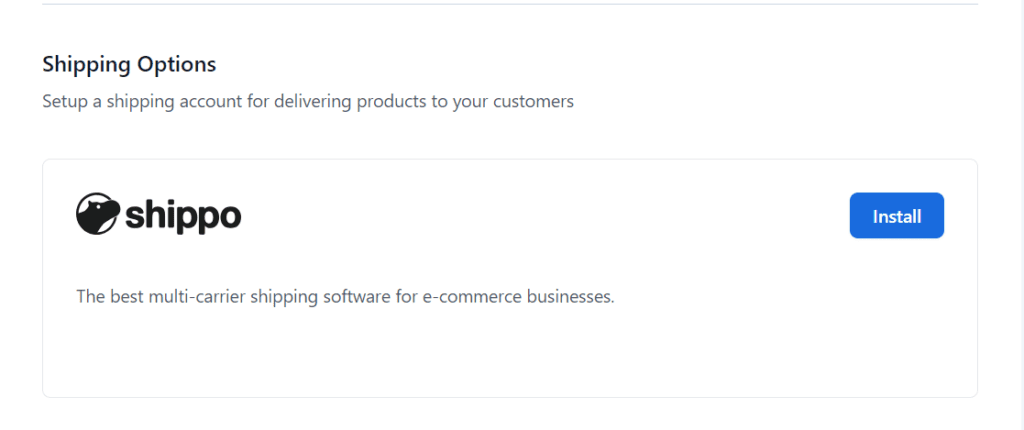 shippo mit dem Online-Shop verbinden