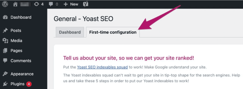 Yoast SEO zum ersten Mal konfigurieren