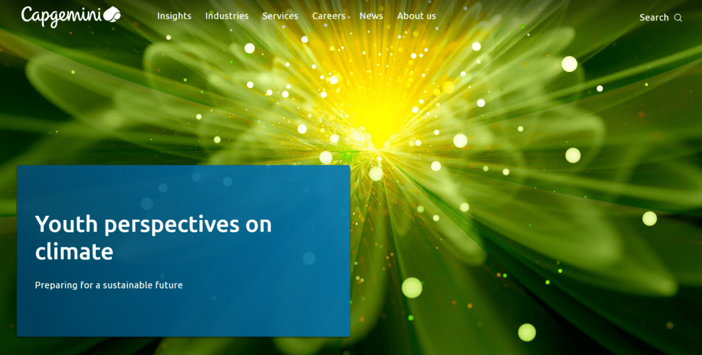 Website von Capgemini  