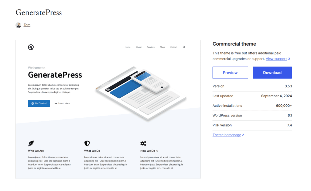 GeneratePress.