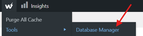 Datenbankmanager auswählen