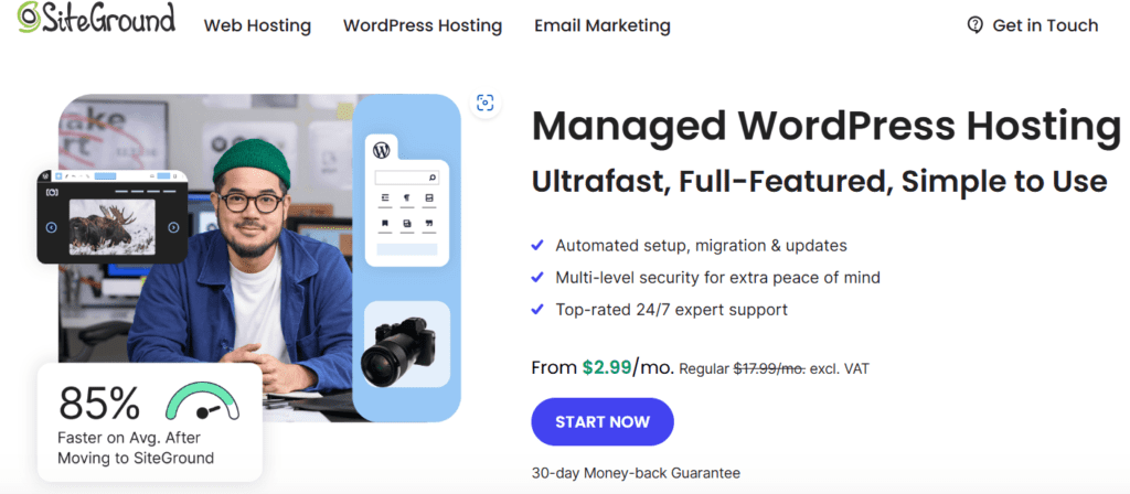 SiteGround WordPress-Hosting