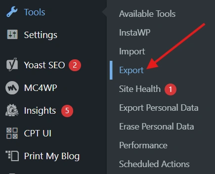 Wordpress-Export-Tool