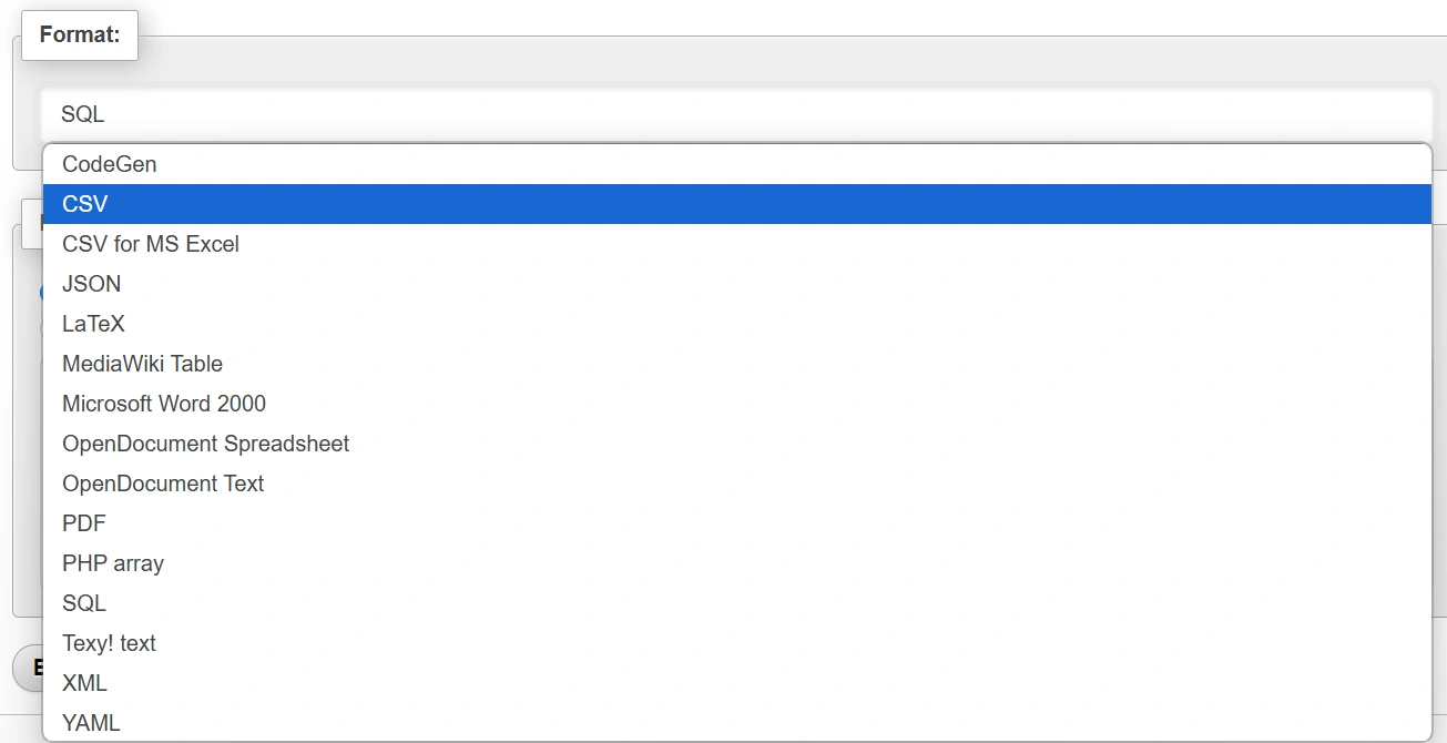 Dateiformat auswählen