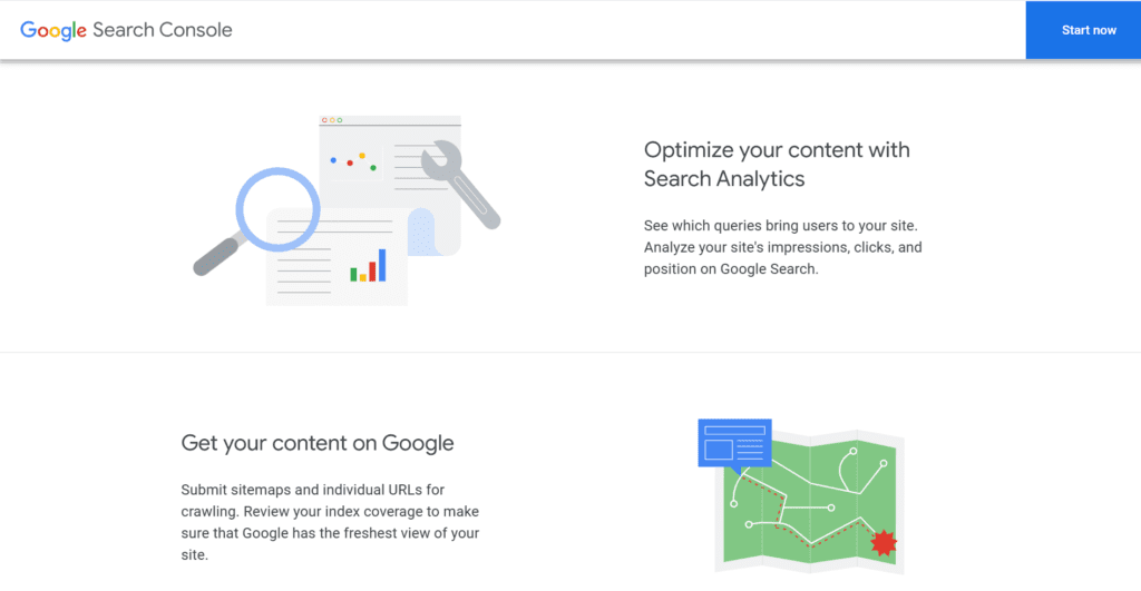 Google Search Console Werkzeug
