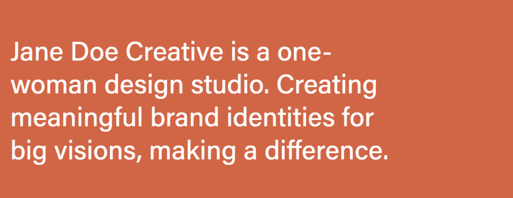Jane Doe Designs Website