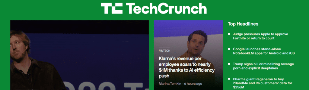 TechCrunch-Website