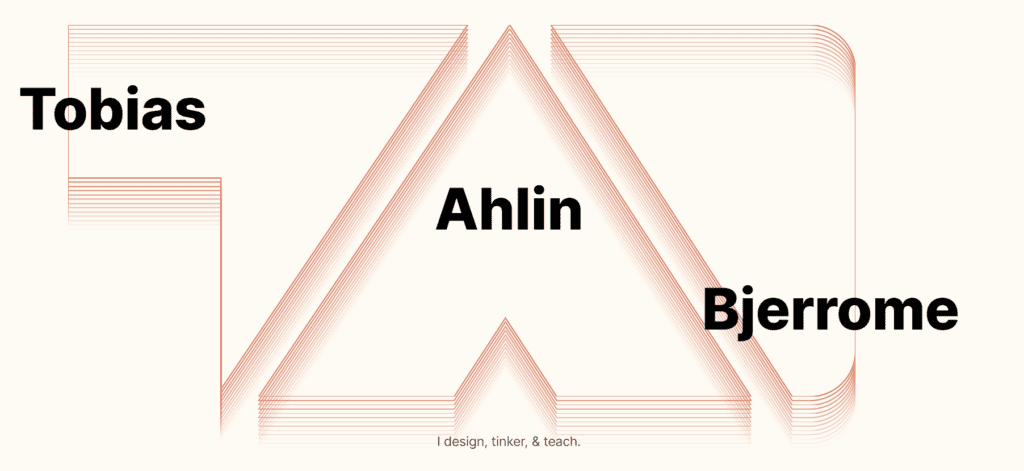 Website von Tobias Ahlin  
